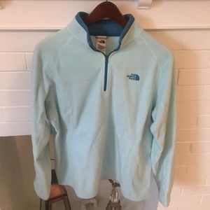 The North Face women’s fleece in mint green